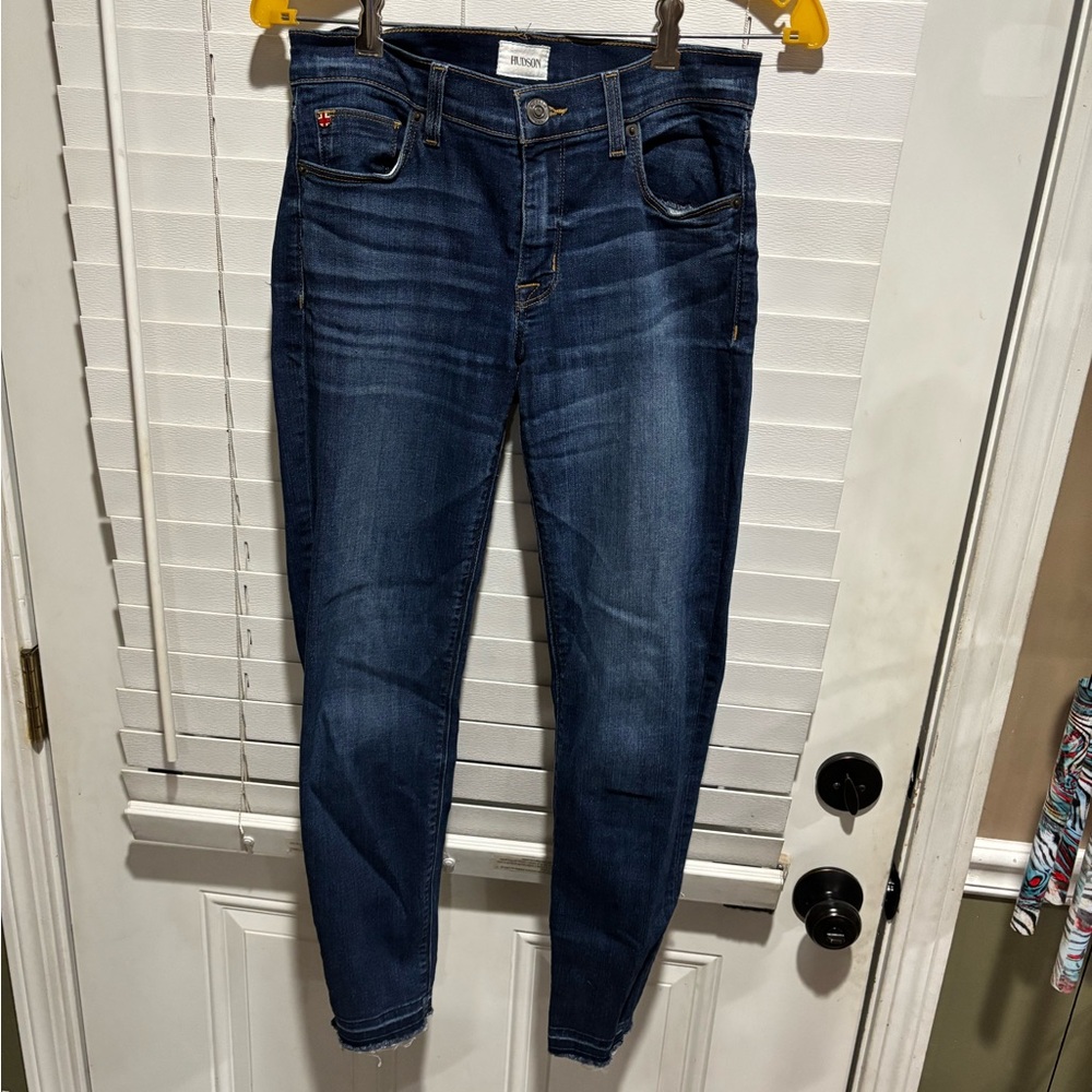 Hudson Dark Blue Skinny Jeans - Picture 1 of 11